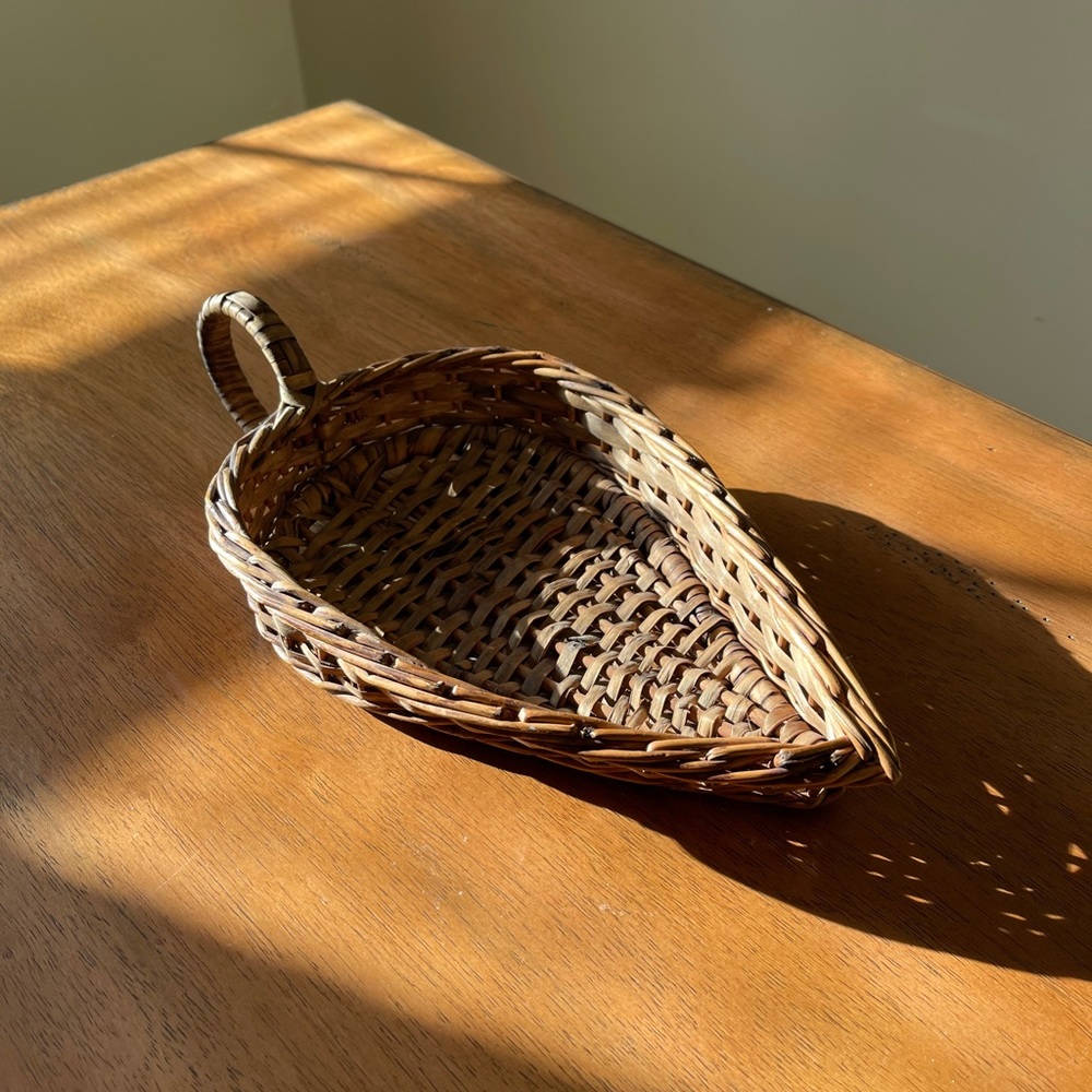 Leaf Shaped Woven Basket